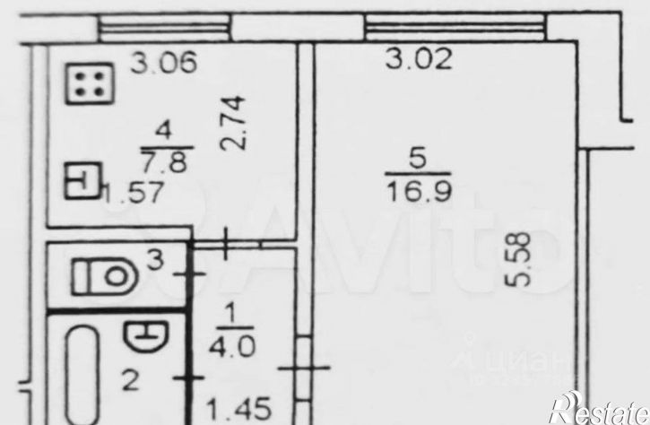 1-комн квартира ул Новоселов, 50 1,  д. 50 1,  к. 1