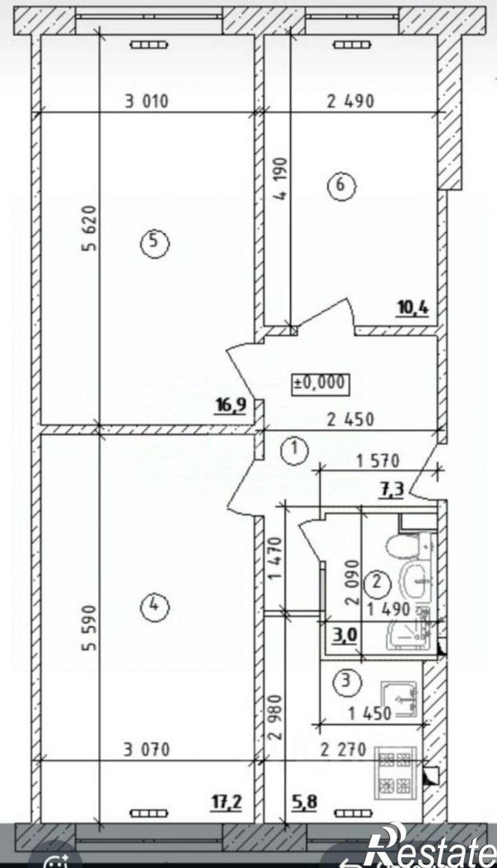 3-комн квартира Касимовское шоссе, 40,  д. 40