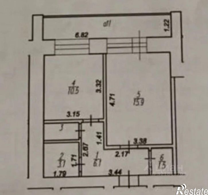 1-комн квартира микрорайон Октябрьский городок, 49