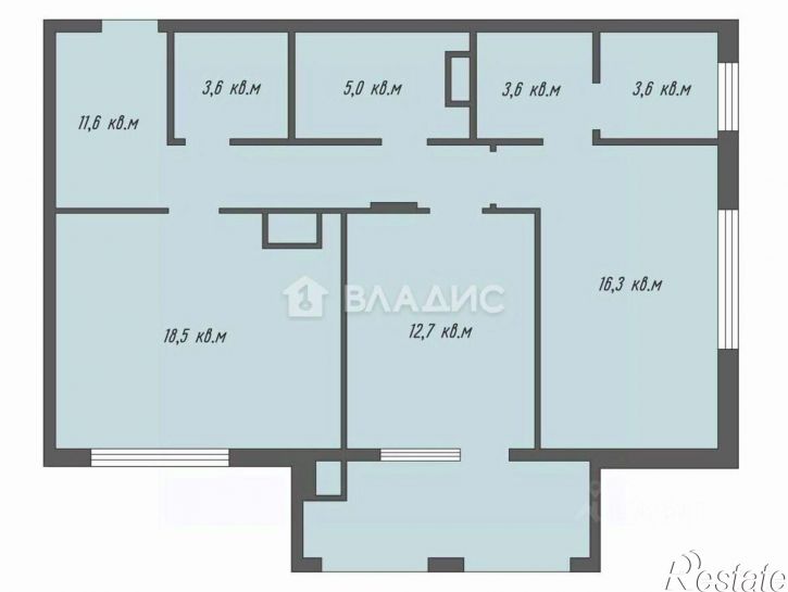 2-комн квартира Введенская улица, 115,  д. 115