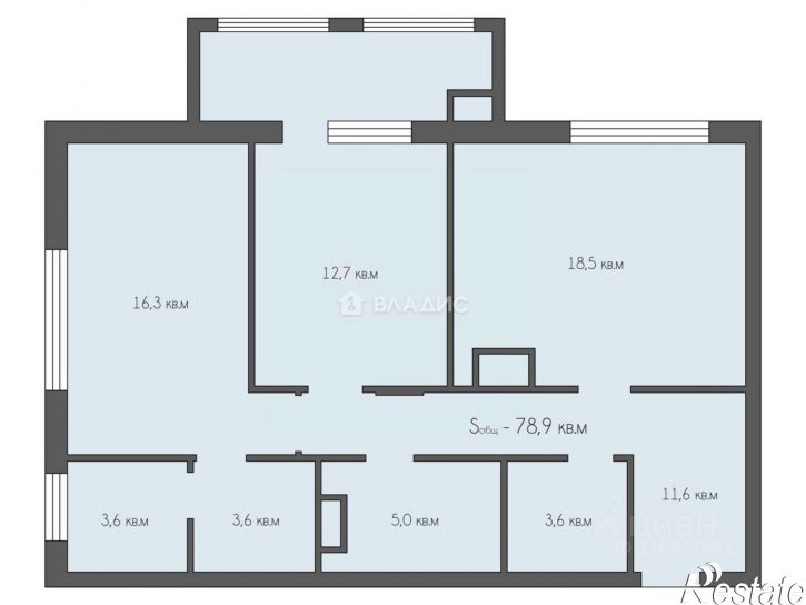 2-комн квартира Введенская улица, 115,  д. 115