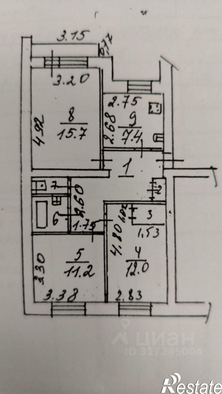 3-комн квартира Черновицкая улица, 21 к1,  д. 21 к1