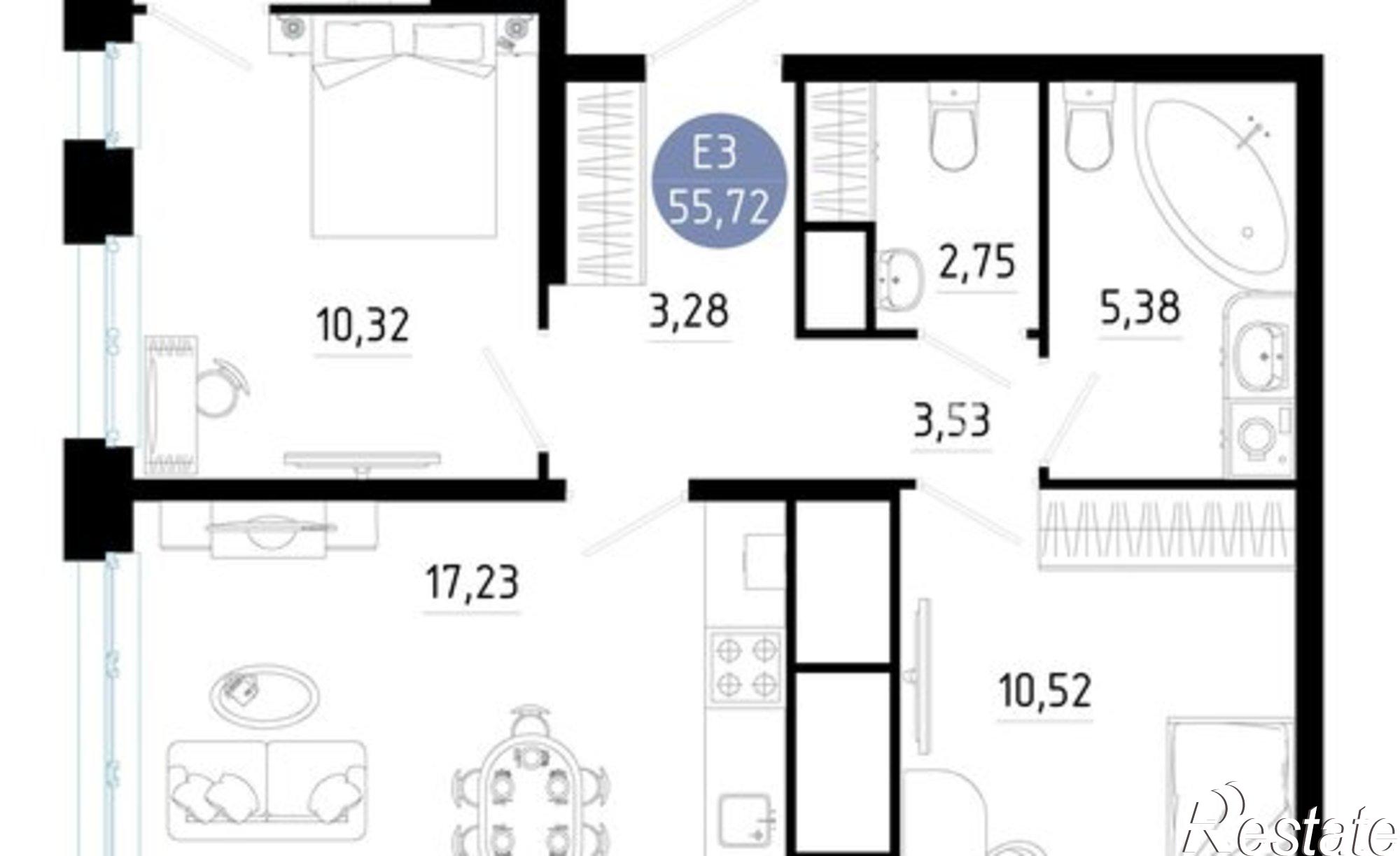 Купить квартиру за 7 500 000 рублей на ул Стройкова, 85/4