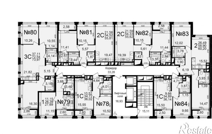 1-комн квартира в новом доме ул Чкалова, 21А,  д. 21А