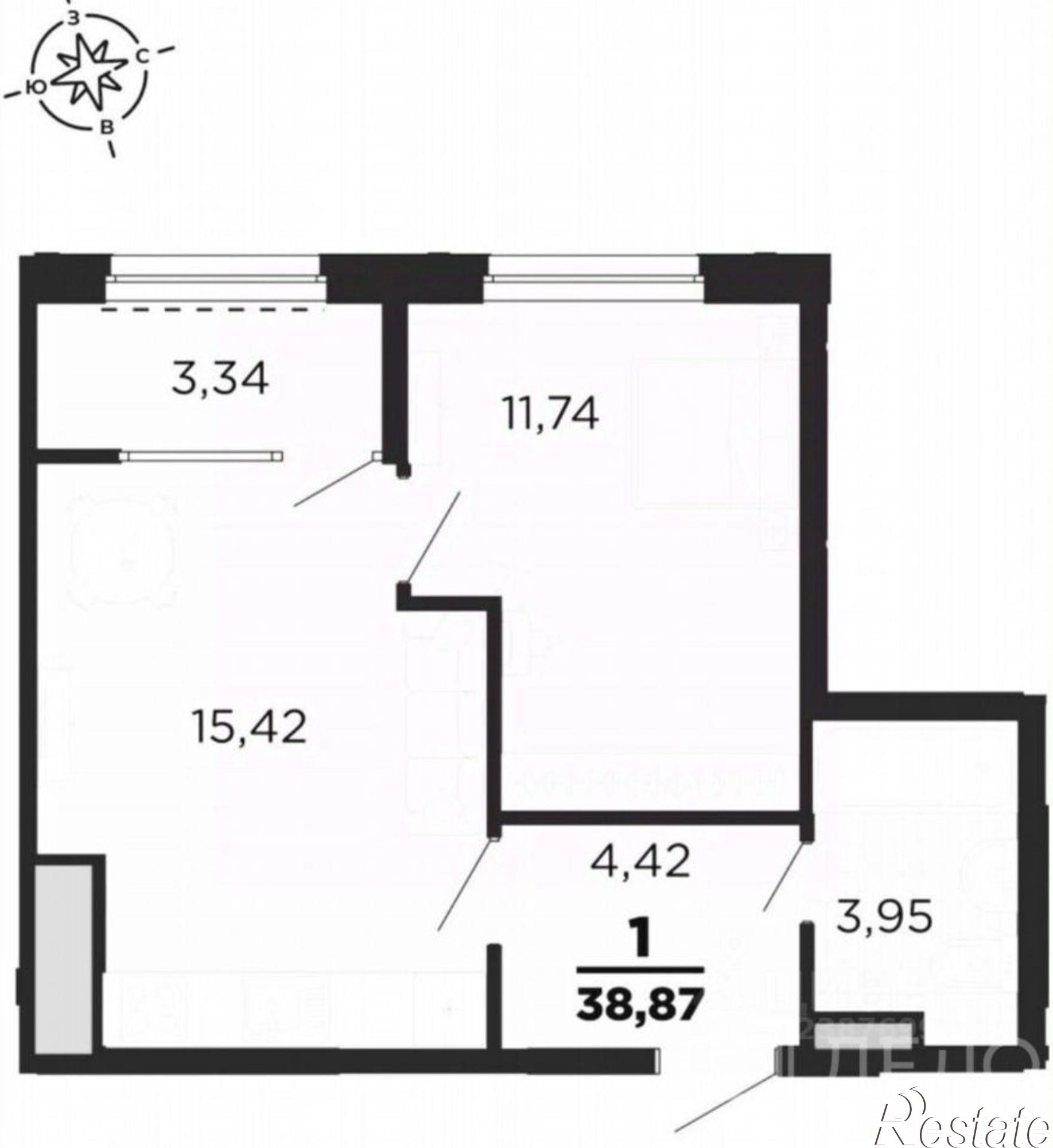 Купить квартиру за 5 500 000 рублей на город Рязань
