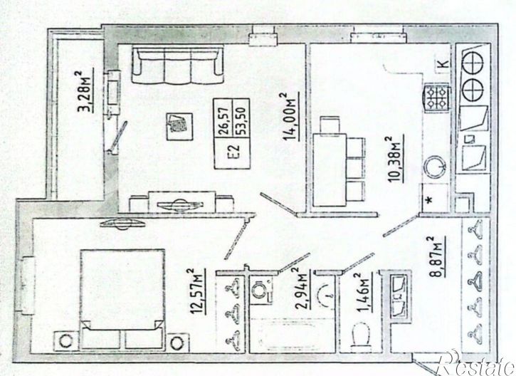 2-комн квартира Московское шоссе, 1,  д. 1
