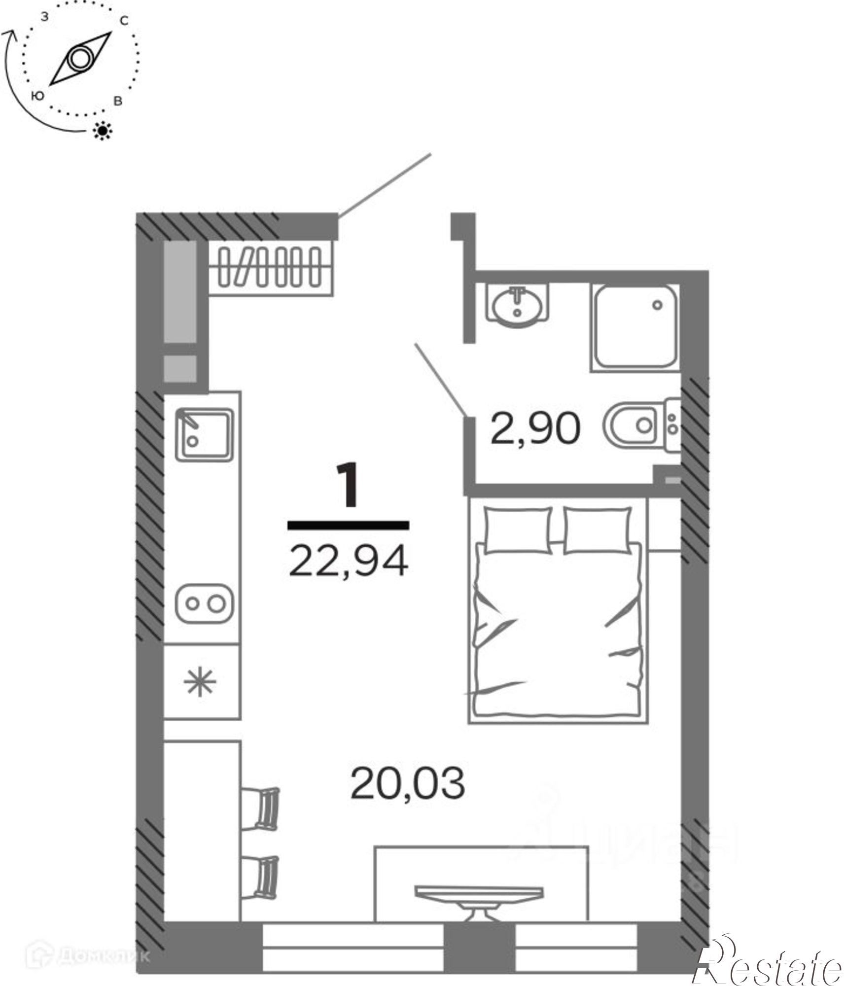 Купить квартиру за 3 576 940 рублей на микрорайон Олимпийский Городок