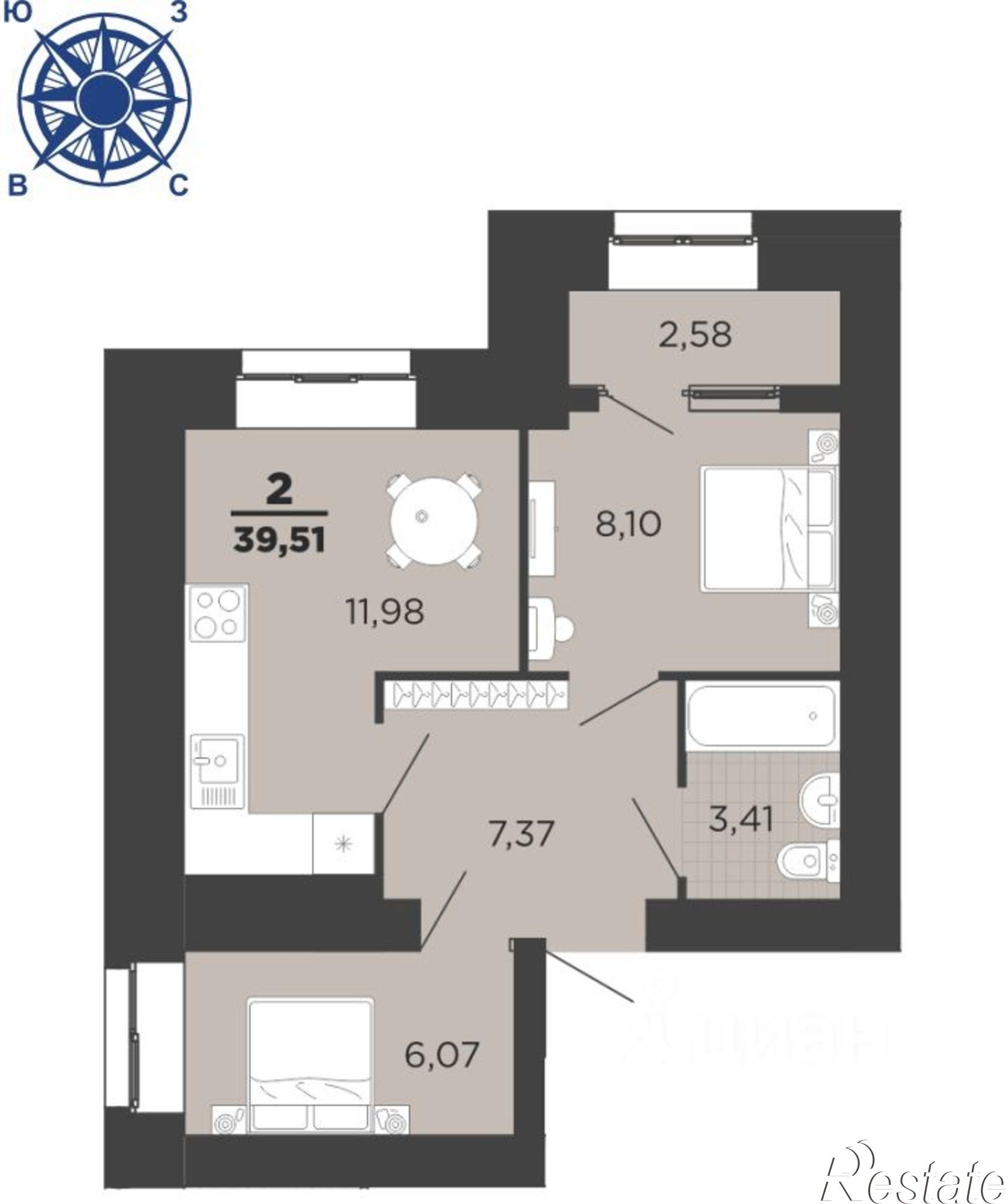 Купить квартиру за 4 956 640 рублей на улица Княжье Поле