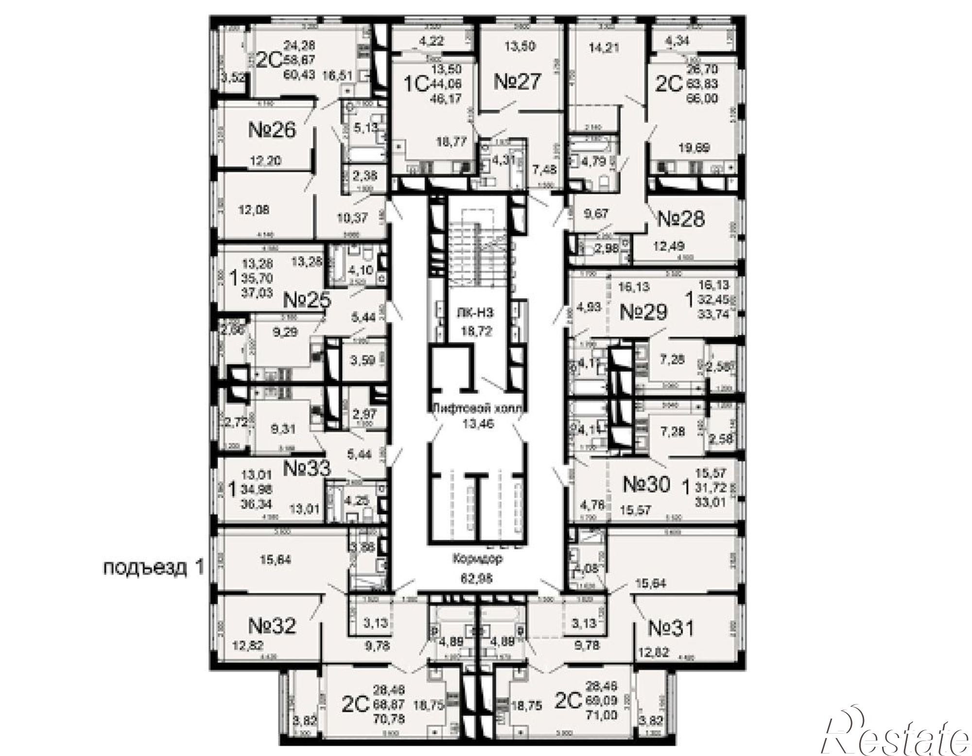 Купить квартиру за 5 101 780 рублей на Льговская улица, 10