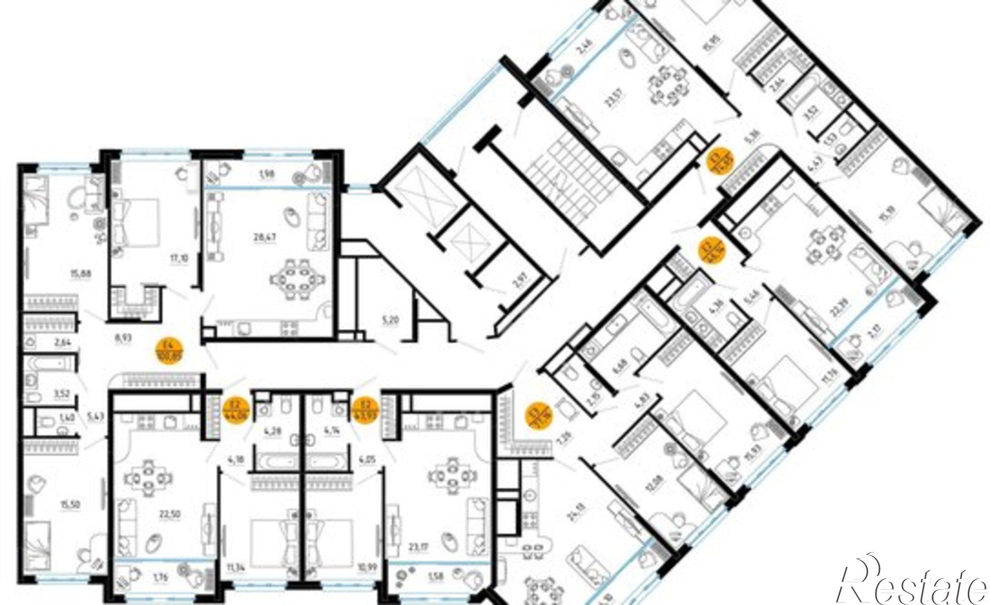 Купить квартиру за 5 770 540 рублей на улица Земнухова, 2