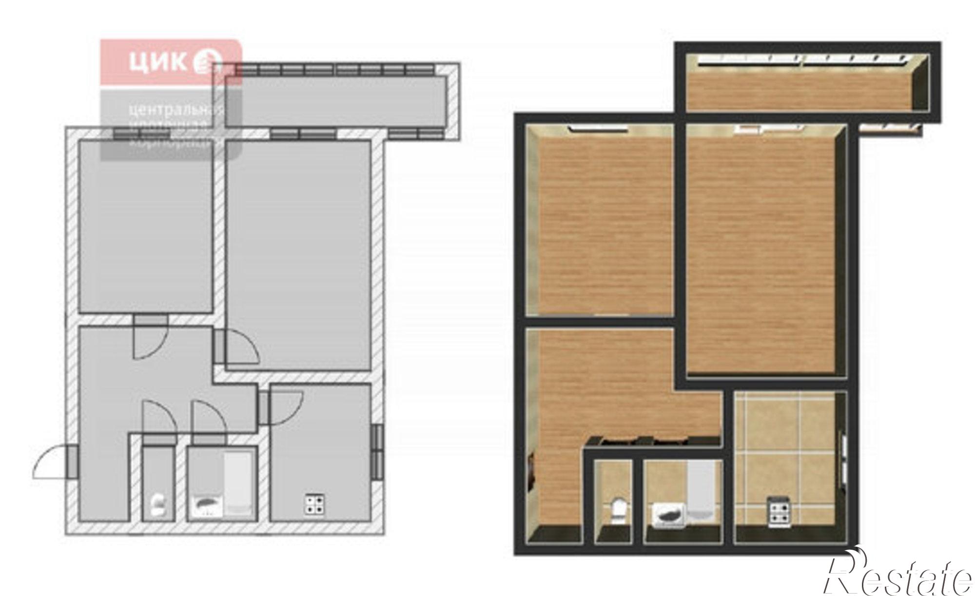Купить квартиру за 3 900 000 рублей на ул Колхозная, 14 1