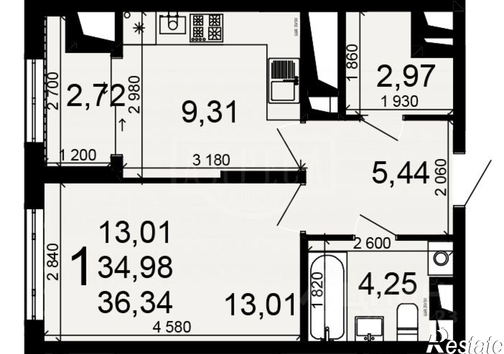 Купить квартиру за 3 790 000 рублей на Рязань г., Октябрьский