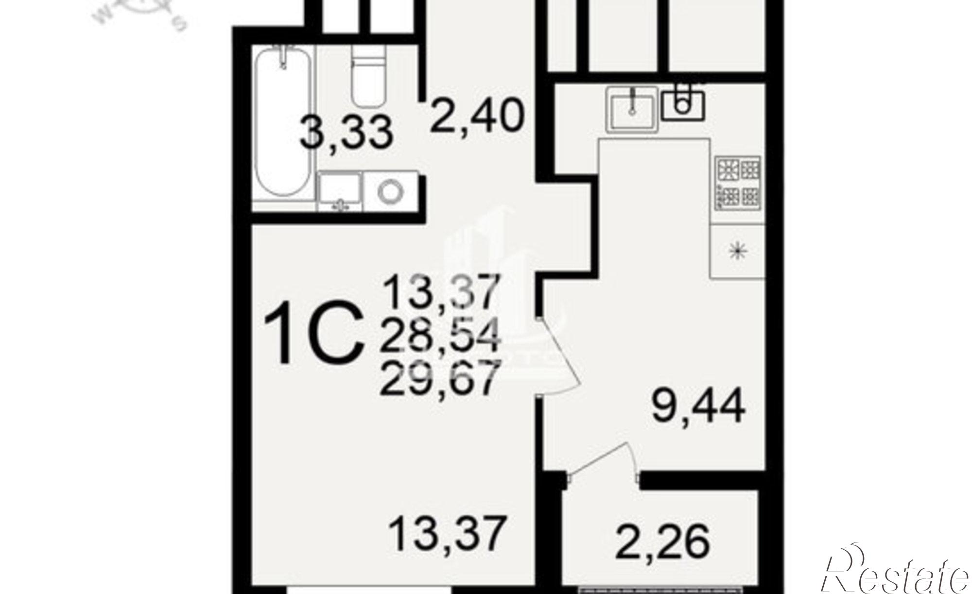 Купить квартиру за 3 100 000 рублей на Льговская улица, 10