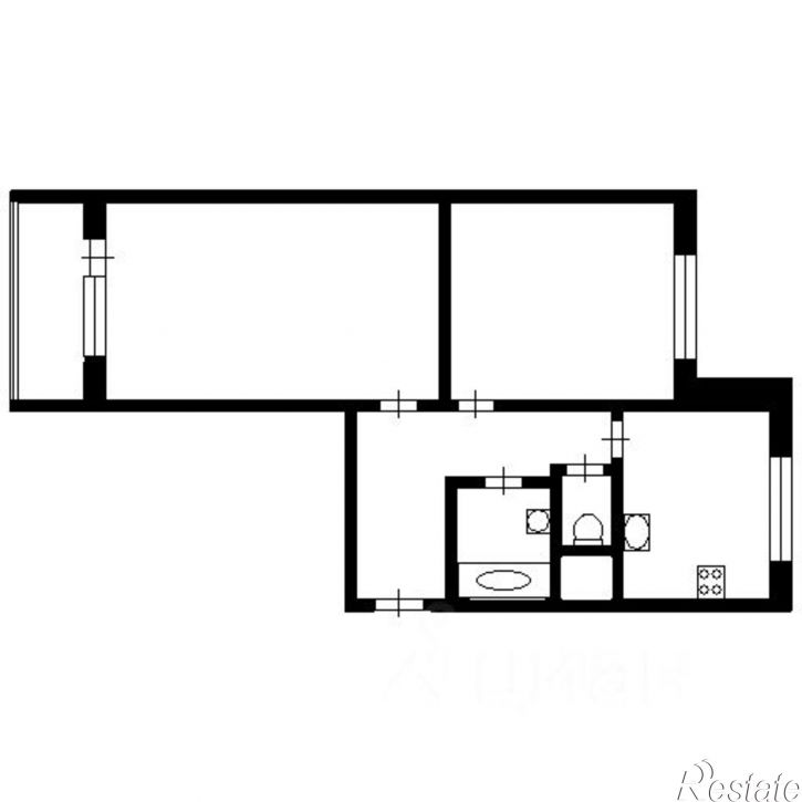 2-комн квартира ул Зубковой, 18 11,  д. 18 11,  к. 11