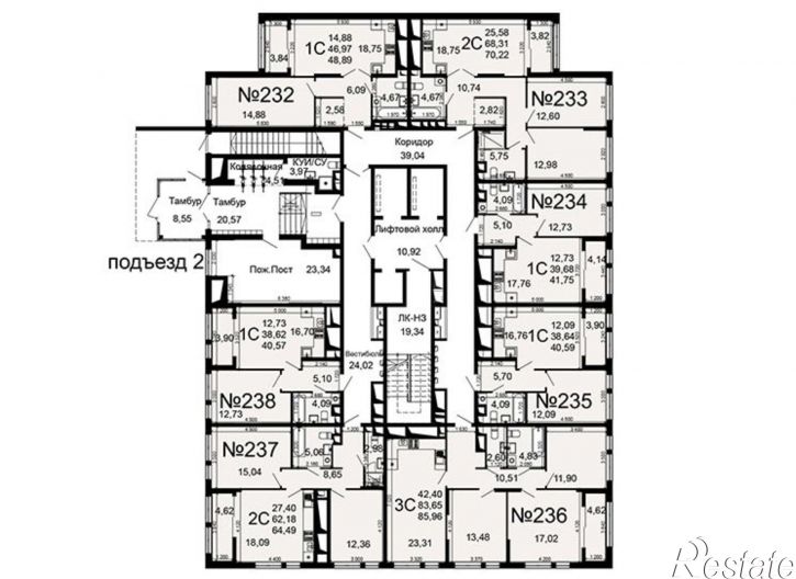 3-комн квартира в новом доме Льговская улица, 10,  д. 10