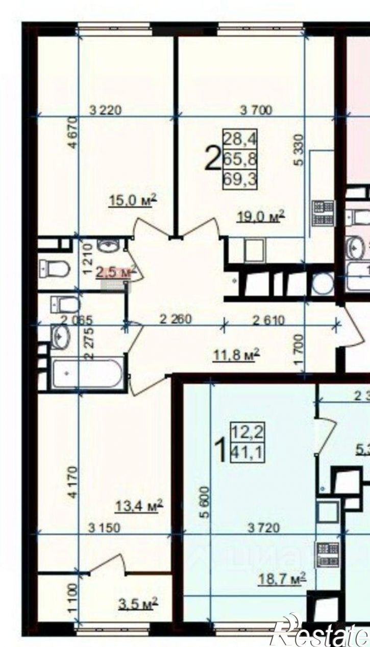 2-комн квартира Быстрецкая улица, 18к3,  д. 18к3