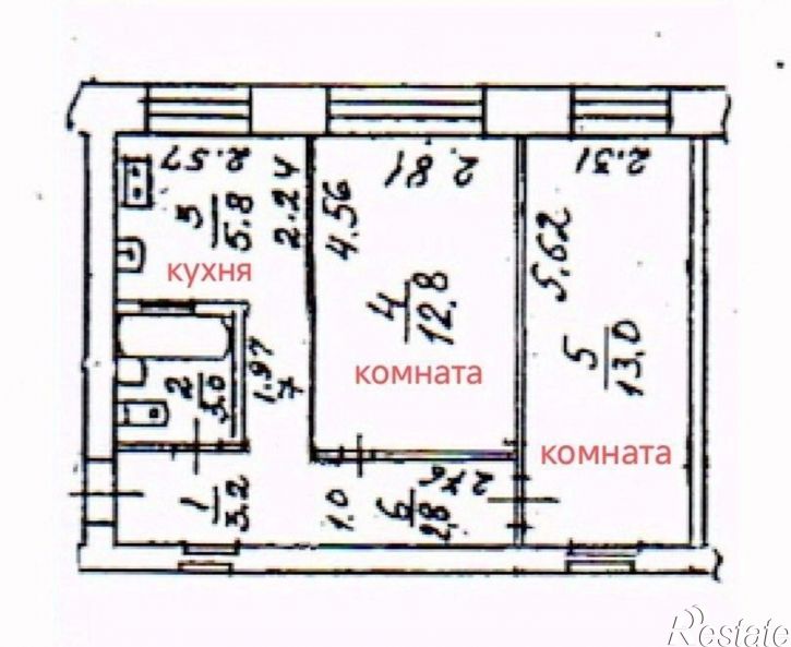 2-комн квартира Первомайский проспект, 60,  д. 60