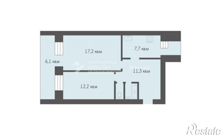 2-комн квартира ул Грибоедова, 26/6,  д. 26/6