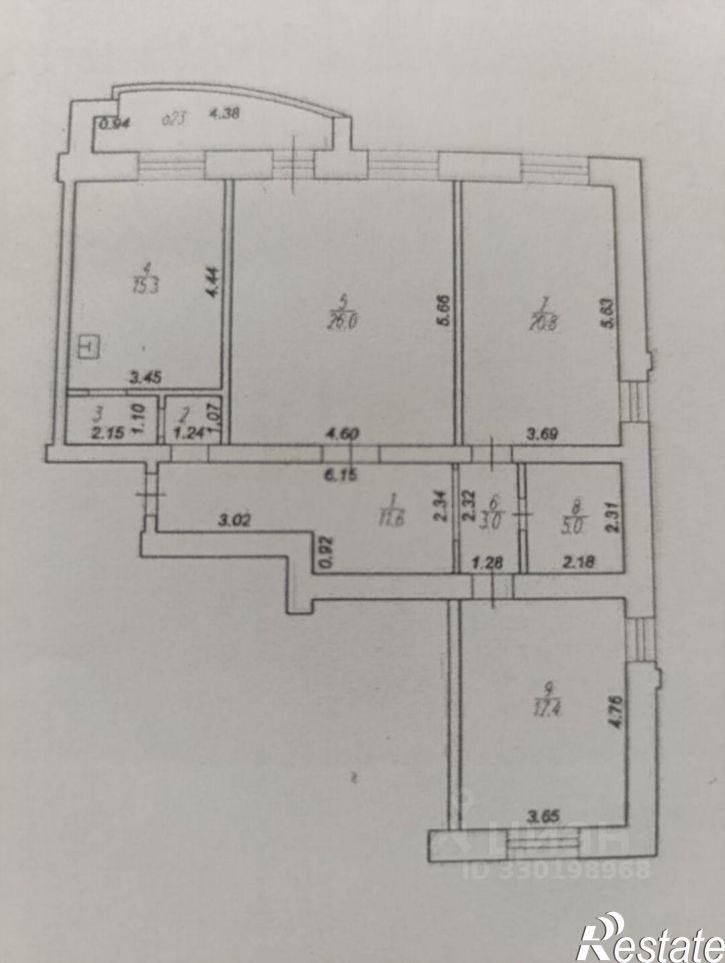 3-комн квартира улица Гагарина, 14,  д. 14