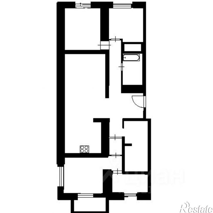 2-комн квартира улица Зубковой, 21,  д. 21