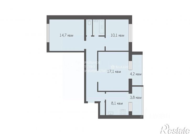 3-комн квартира ул Интернациональная, 15в,  д. 15в
