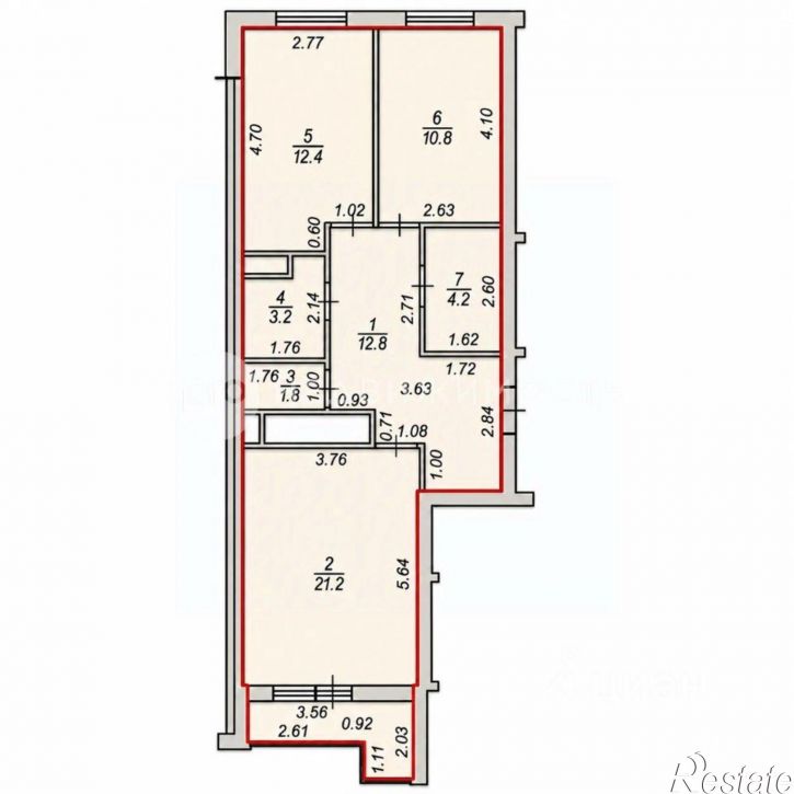 2-комн квартира Быстрецкая улица, 22 к1,  д. 22 к1