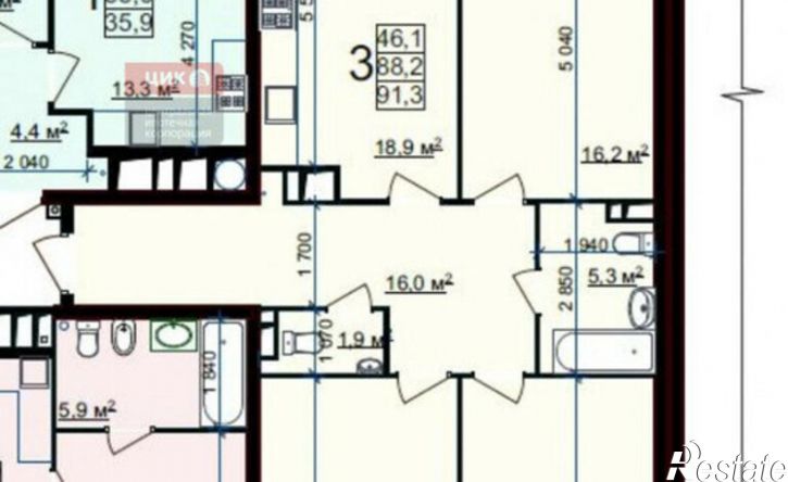 3-комн квартира Быстрецкая улица, 18к3,  д. 18к3