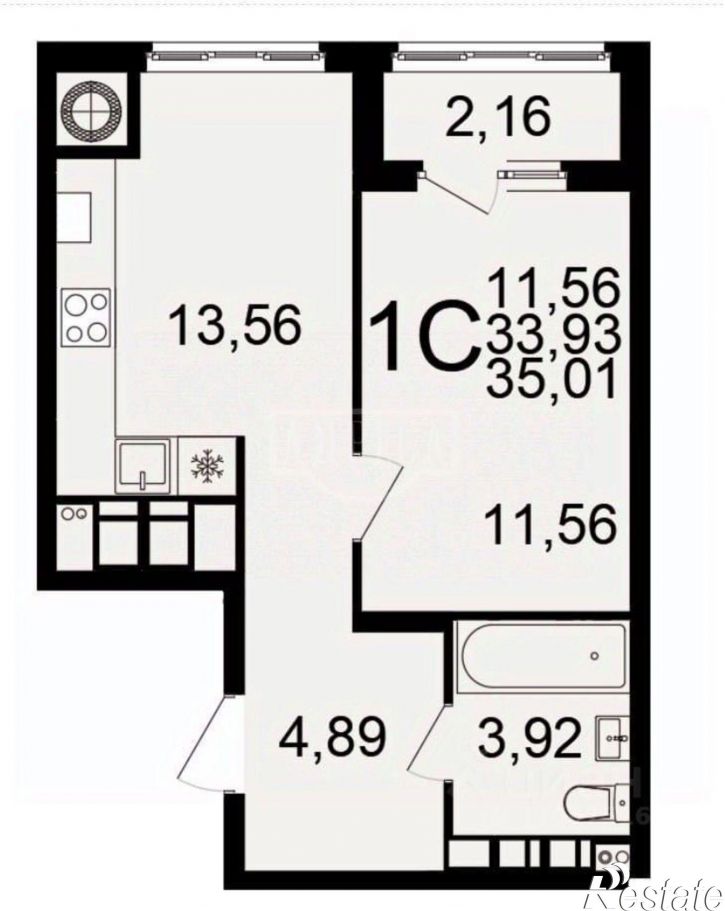 1-комн квартира Берёзовая улица, 5 к1,  д. 5 к1