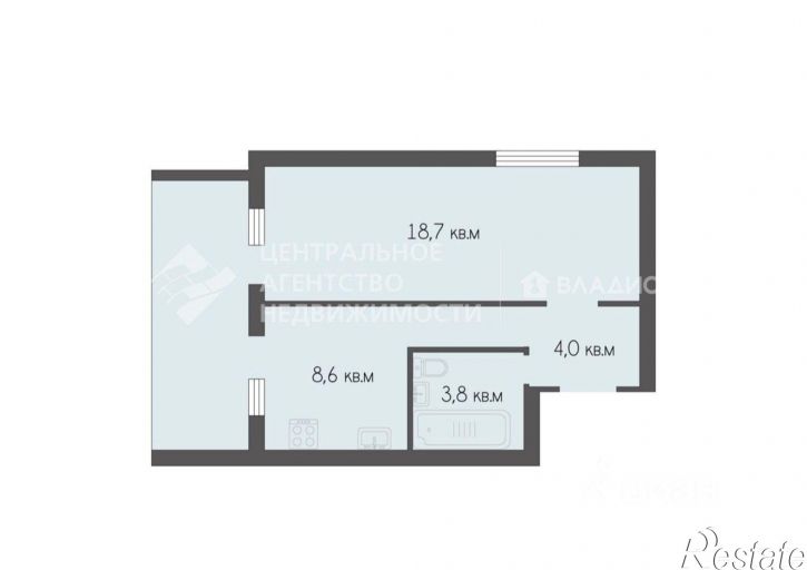 1-комн квартира ул Березовая, 1в,  д. 1в
