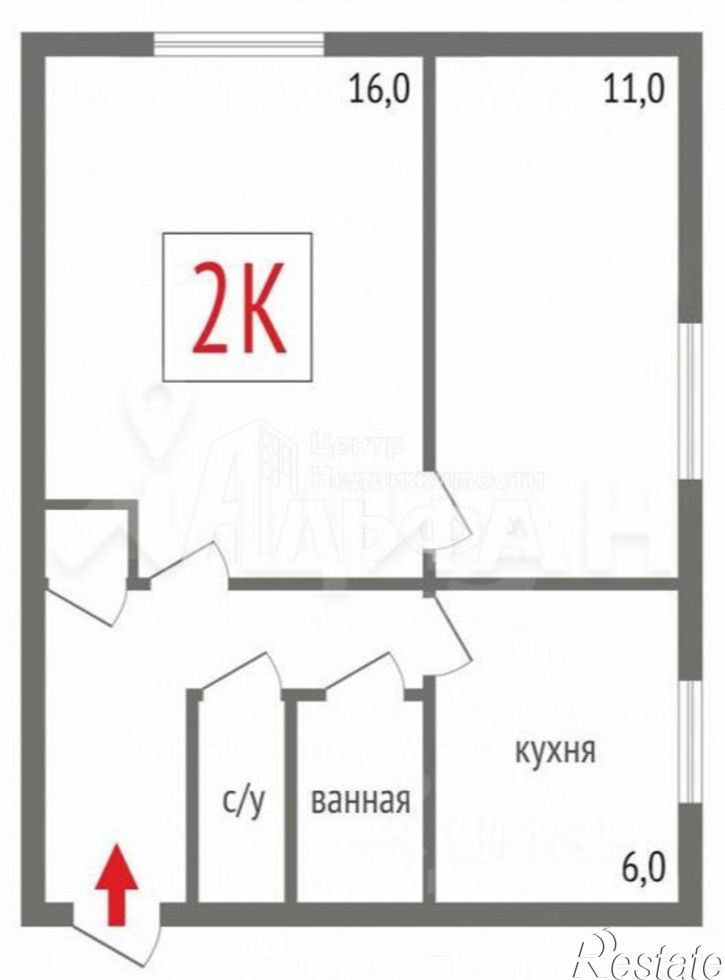 2-комн квартира улица Чкалова, 56,  д. 56
