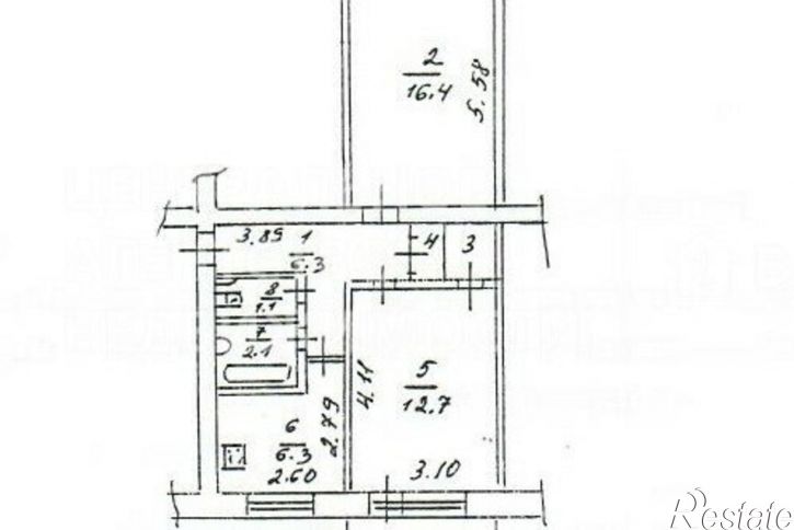 2-комн квартира ул Новопавловская, 25/76,  д. 25/76