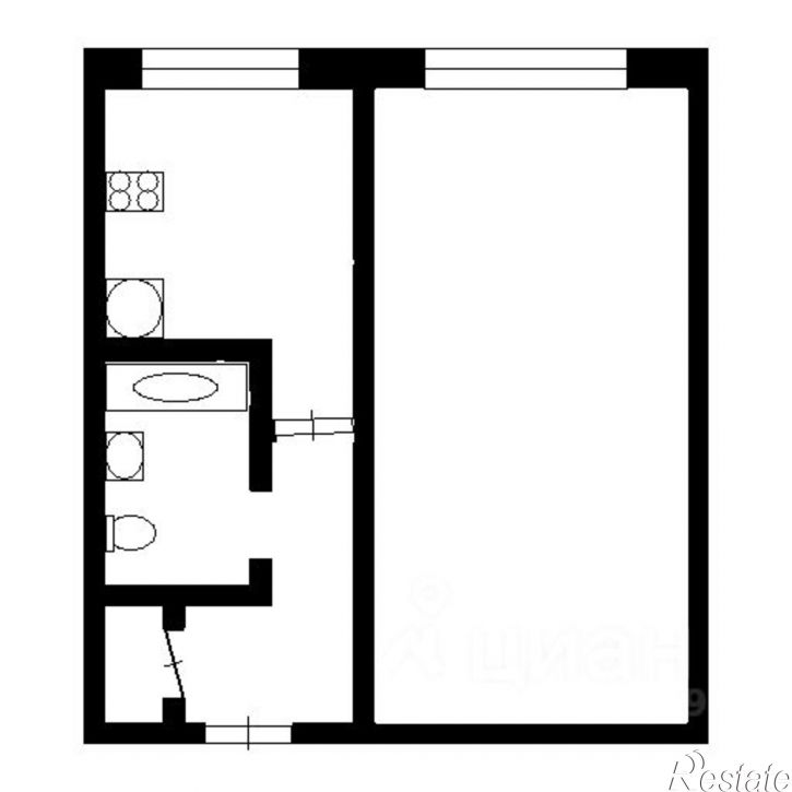 1-комн квартира ул Чкалова, 32,  д. 32