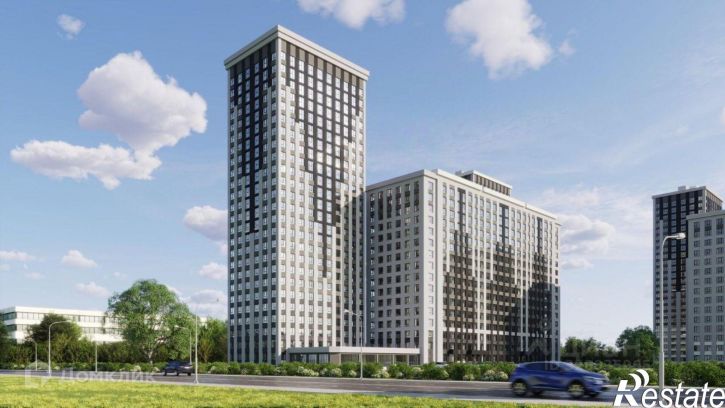 2-комн квартира в новом доме улица Александра Полина