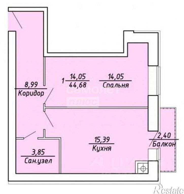 1-комн квартира Михайловское шоссе, 234 1,  д. 234 1,  к. 1