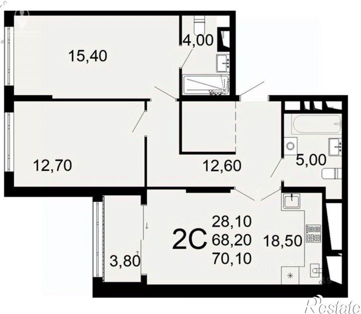 2-комн квартира Льговская улица, 8,  д. 8