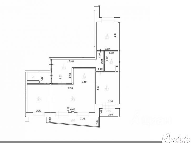 3-комн квартира Славянский пр-кт, 6,  д. 6