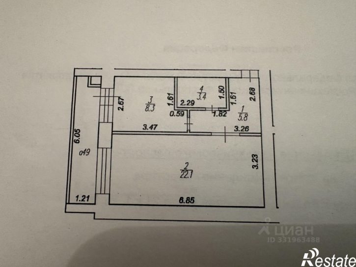 1-комн квартира ул Вишневая, 21 1,  д. 21 1,  к. 1
