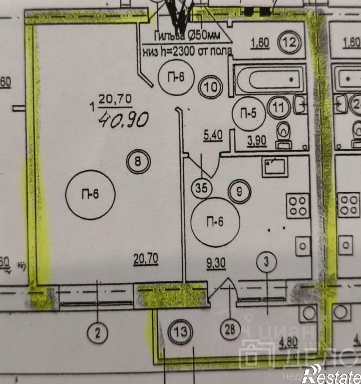 1-комн квартира ул Баженова, 34,  д. 34