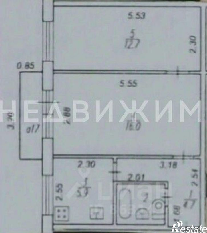 2-комн квартира ул Трудовая, 8 1,  д. 8 1,  к. 1