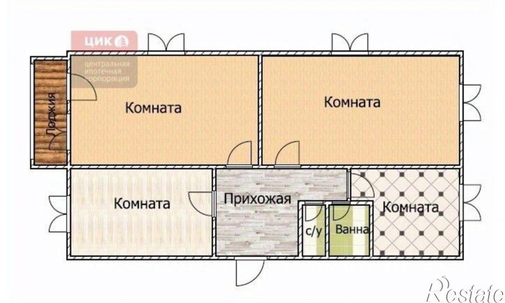 3-комн квартира ул Юбилейная, 5,  д. 5