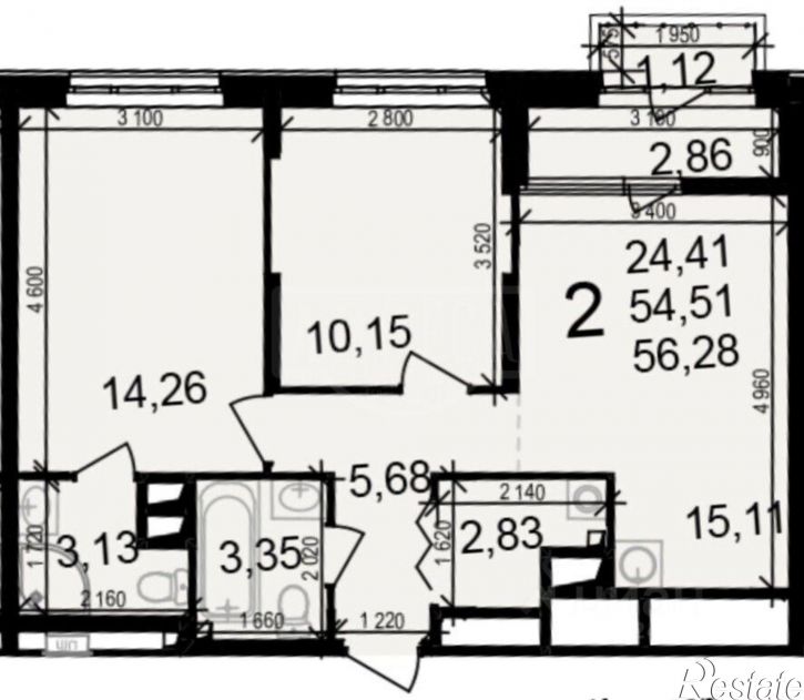 2-комн квартира ул Черновицкая, 29,  д. 29
