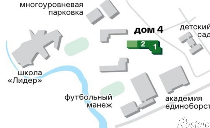 2-комн квартира в новом доме район Мервино, территория Метропарк, ЖК Метропарк