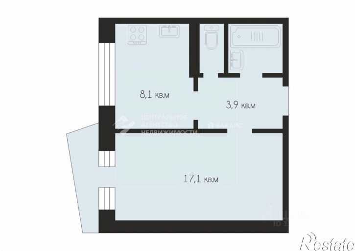 1-комн квартира ул Новоселов, 53 1,  д. 53 1,  к. 1