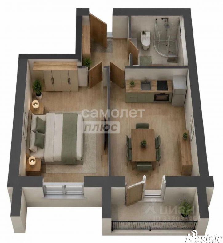 1-комн квартира Михайловское шоссе, 234 1,  д. 234 1,  к. 1