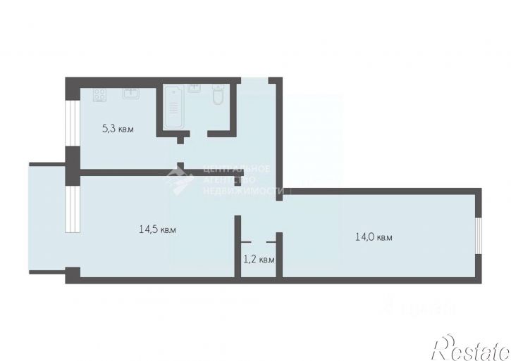 2-комн квартира ул Советской Армии, 3 3,  д. 3 3,  к. 3