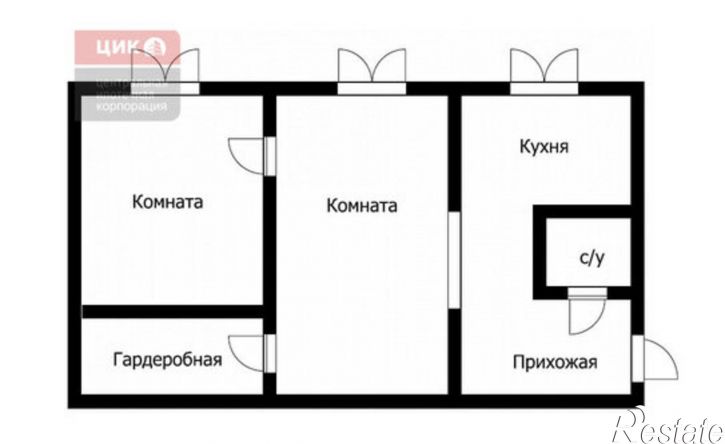 2-комн квартира ул 1-я Красная, 18б,  д. 18б