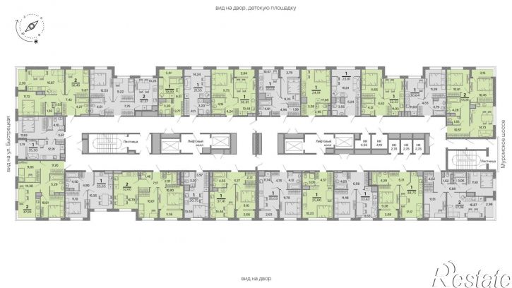 1-комн квартира в новом доме ул Быстрецкая, 20 2,  д. 20 2,  к. 2