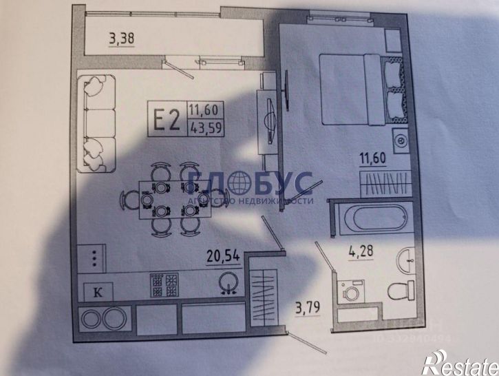 1-комн квартира ул Быстрецкая, 22 1,  д. 22 1,  к. 1