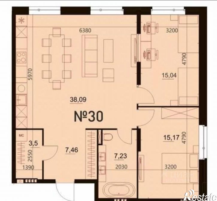 2-комн квартира ул Мещерская, 24/12,  д. 24/12