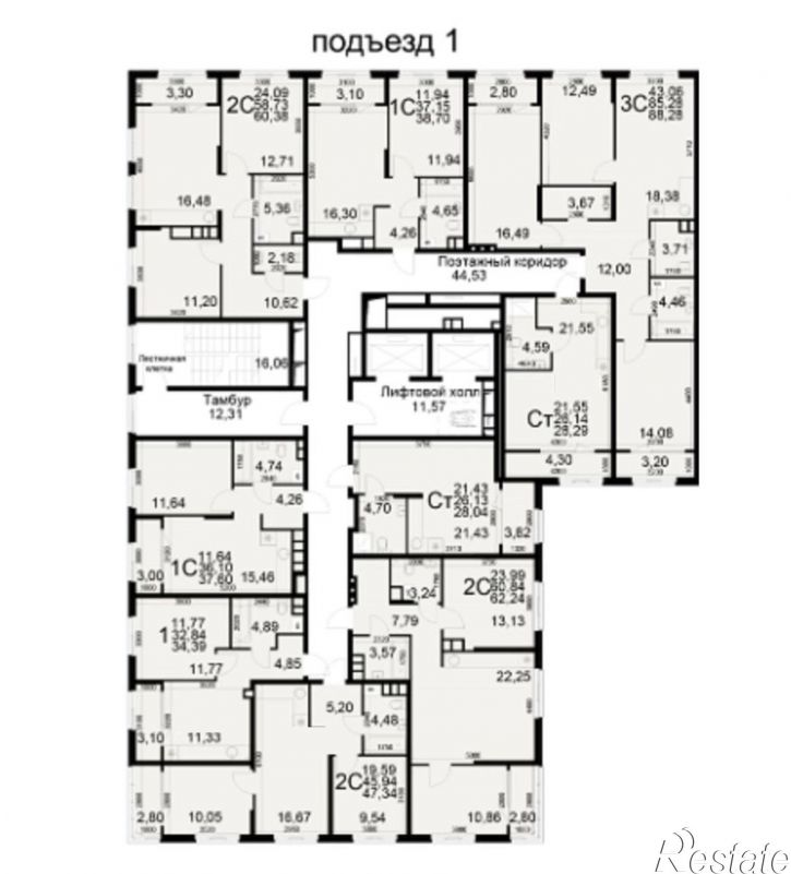 1-комн квартира в новом доме ул Станкозаводская, 21б,  д. 21б